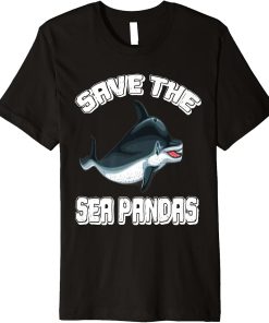 Orca Whale Save The Sea Pandas Premium T-Shirt