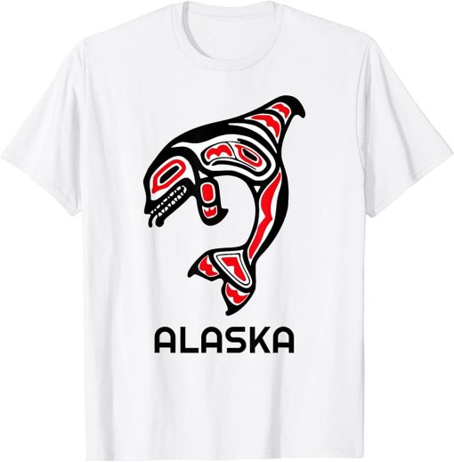 Alaska State Pride Orca Native American Indian Killer Whale T-Shirt