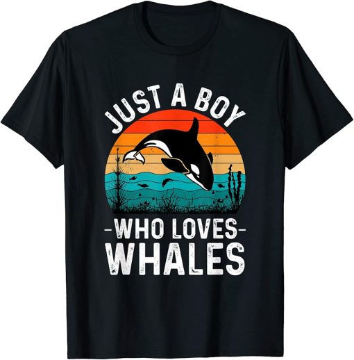 women men apparel: Funny animals vintage whale orca design T-Shirt