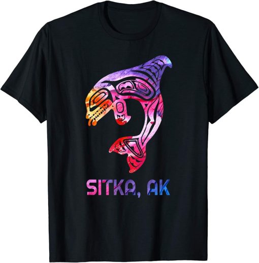 Sitka Alaska PNW Native American Indian Orca Killer Whale T-Shirt