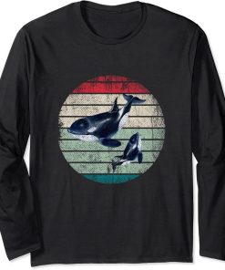 Colorful Orca Long Sleeve T-Shirt