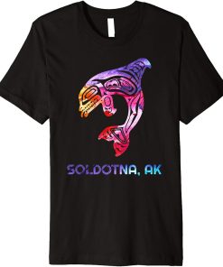 Soldotna Alaska Native American Orca Killer Whale Premium T-Shirt